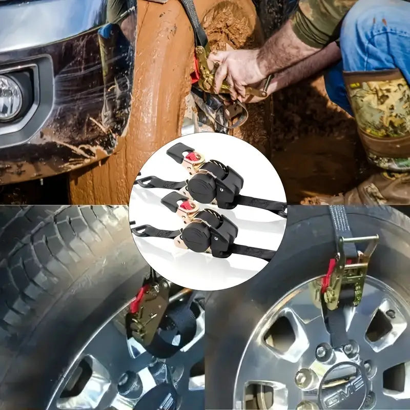 🔥HOT SALE 50%  OFF--Retractable Ratchet Straps（🎁Perfect Gift）